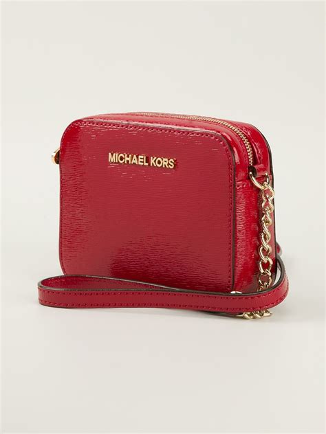 michael kors black and red purse|red Michael Kors crossbody purse.